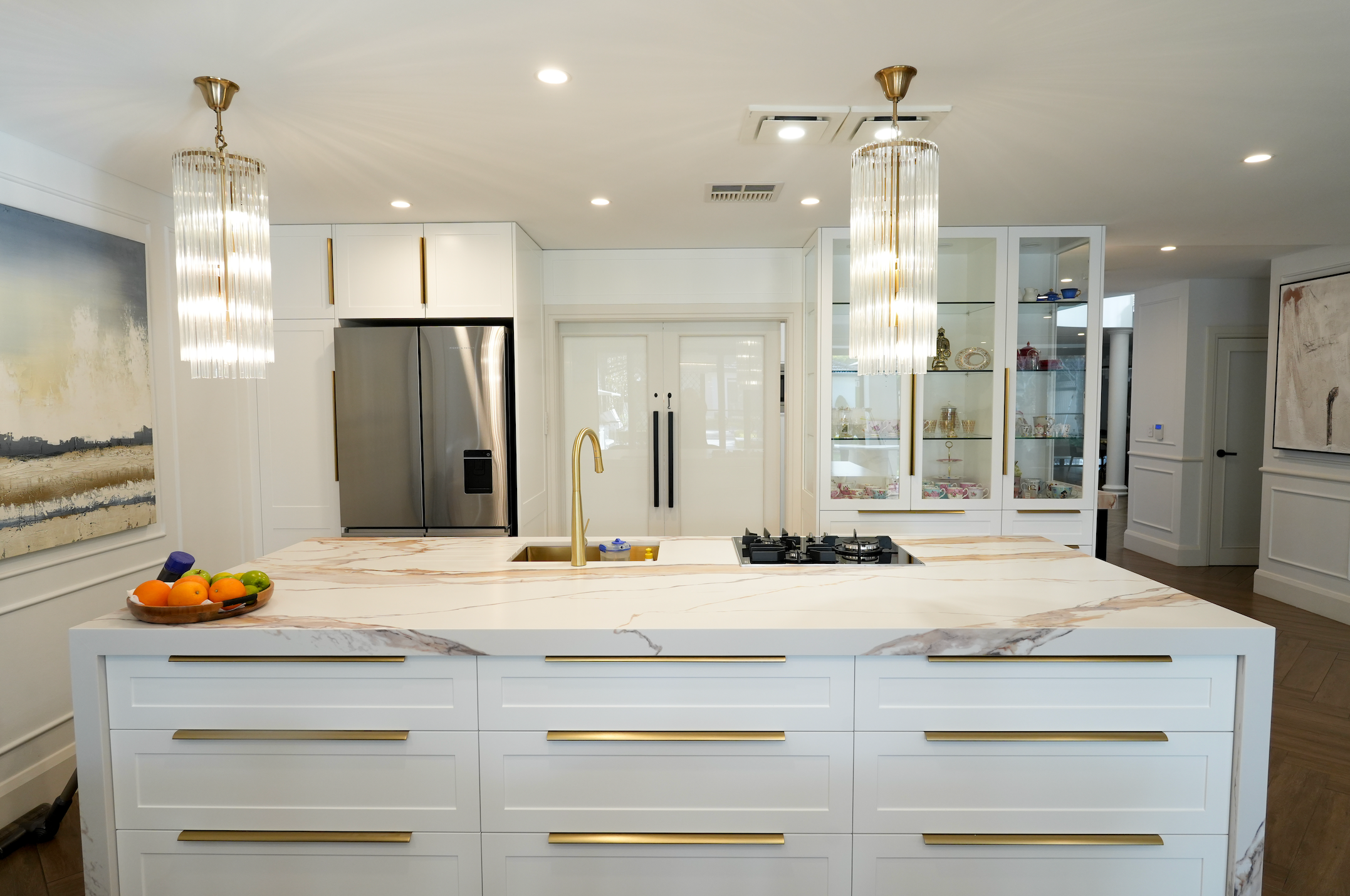 Artificial Stone Kitchen Benchtop Yellow Overall